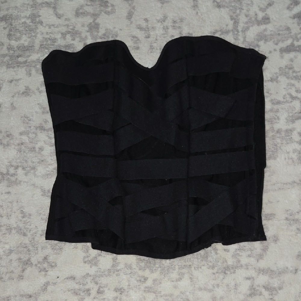 Frederick's of Hollywood Black Strapless Top